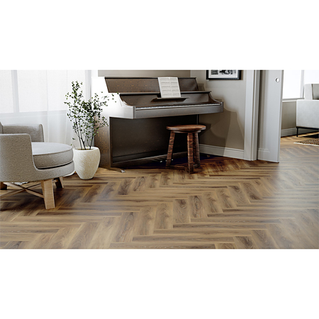 Pardoseala minerala SPC 5 mm Korner Luxury Floor Oak Hovden, nuanta deschisa, clasa de trafic 34,  615 x 123 mm 