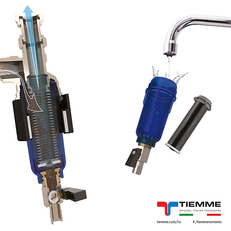 Filtru magnetic sub centrala Tiemme, alama, 3/4 Filtru magnetic sub centrala Tiemme, alama, 3/4