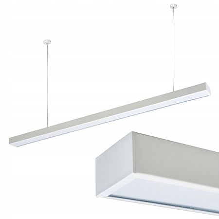 Lampa LED lineara de birou Fucida FD-36W/100A/865L/WH, 36 W, alb, 1200 x 100 x 55 mm