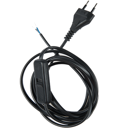 Cablu 3 m 2 x 0,75 mm cu switch si plug