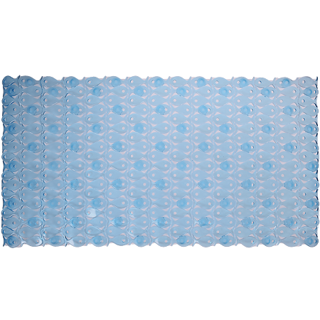 Covoras de baie antiderapant Romtatay, plastic, bleu, 70 x 36 cm