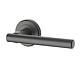 Set maner cu rozeta Kestral Yale, aliaj zinc, negru mat, 65 mm