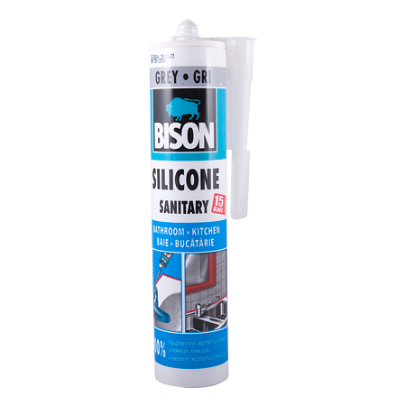 Silicon Sanitar Bison gri 280 ml