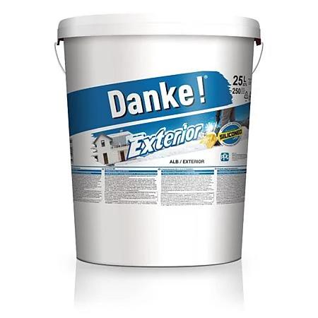 Vopsea lavabila exterior Danke, alb, 25 l