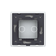 Panou intrerupator dublu Livolo VL-P702-2W, sticla securizata, alb 