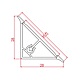 Profil inaltator pentru blat bucatarie, plastic cu folie HG, negru, 4 m