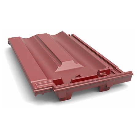 Tigla de ventilatie Glinex Trend, bordo, 415 x 260 mm