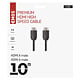 Cablu HDMI/Ethernet de mare viteza Emos, tata - tata, 10 m