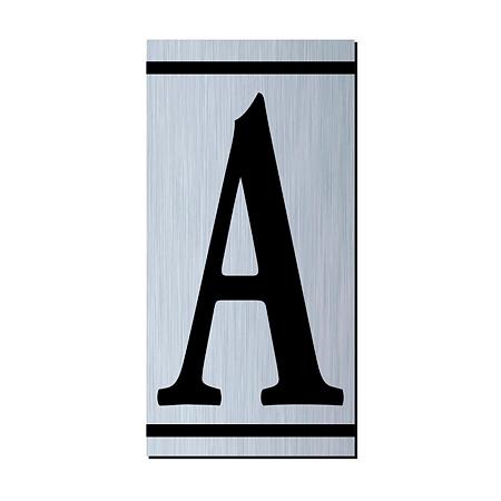 Litera usa/poarta "A", ABS, auriu, 5 x 10 cm