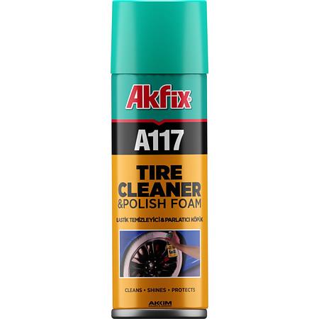 Spuma curatare anvelope si jante Akfix A117, 500 ml