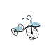 Suport flori bicicleta Mozaic HK17072, metal, 66 x 27 x 48 cm