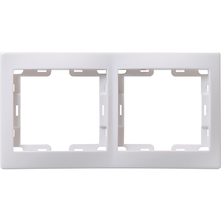 Rama decor RG-2- KB IEK Kvarta, 2 module, plastic, alb Rama decor RG-2- KB IEK Kvarta, 2 module, plastic, alb