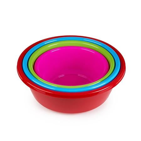 Lighean din plastic, rotund, multicolor, 6 l