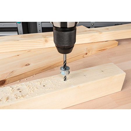 Set 3 opritoare de profunzime Wolfcraft, pentru burghiu 6 - 10 mm