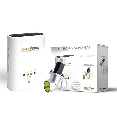 Detector de gaz Sicurgas, cu electrovalva 3/4 inch