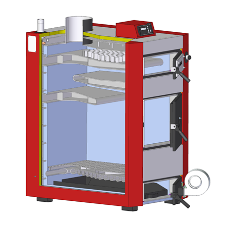 Cazan termic pe lemne Termofarc FI-NS 130, 325 l, 150.8 kW, 176 x 93.5 x 147 cm