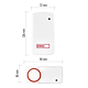 Sonerie wireless 2 butoane Emos P5720.2T, 150 m, IP44, 10 melodii