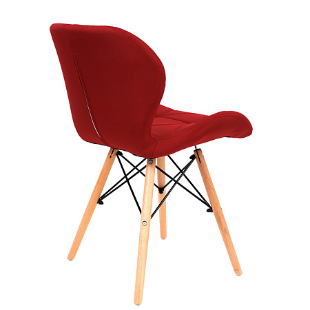 Scaun bucatarie / living Eliza, tapitat, catifea, cadru de lemn, rosu, max. 110 Kg., 73 x 47 cm Scaun bucatarie / living Eliza, tapitat, catifea, cadru de lemn, rosu, max. 110 Kg., 73 x 47 cm
