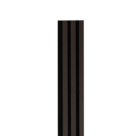 Panou riflaj acustic Stejar Wenge, MDF, suport feltru 8 mm, interior, 2600 x 144 x 20 mm