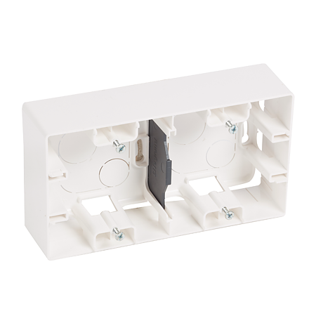 Doza Legrand Niloe 397862, 2 module, alb, montaj aparent