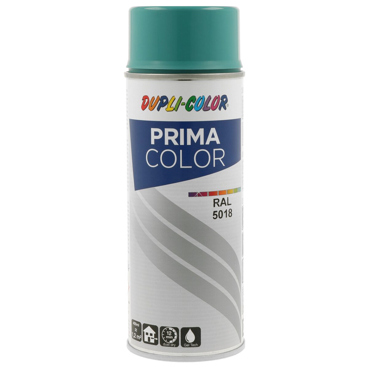Vopsea spray Dupli-Color Prima, RAL 5018 albastru turcoaz, 400 ml 400