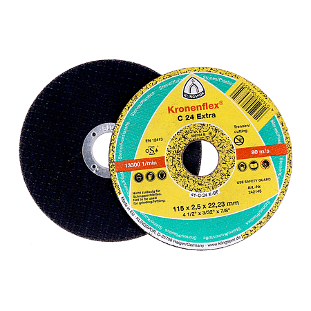 Disc debitare piatra, Klingspor 242143, 115 x 22.23 x 2.5 mm