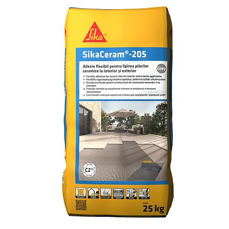Adeziv flexibil pentru placari ceramice Sika Ceram - 205, 25 kg