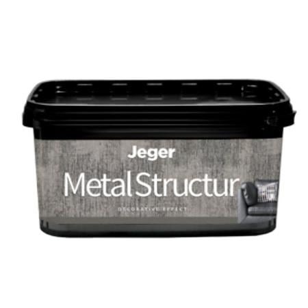 Vopsea decorativa Jeger Metal Structur, efect metalic, 7 kg