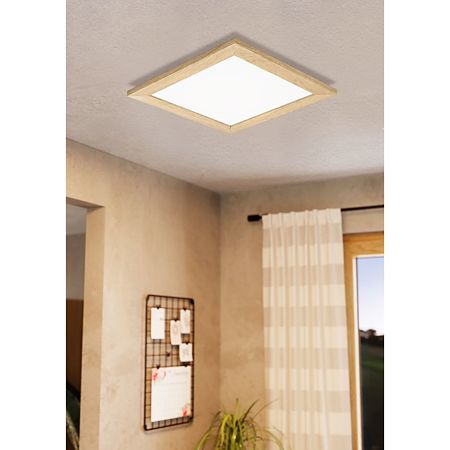 Plafoniera Calemar 1, lemn/metal, LED, 19 W, 43.7 x 43.7 cm Plafoniera Calemar 1, lemn/metal, LED, 19 W, 43.7 x 43.7 cm