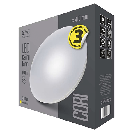 Plafoniera LED, Emos Cori ZM3303, 1xLED, 22 W, 1760 lm, 410 mm
