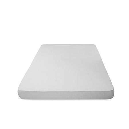 Husa saltea Jersey alba, cu elastic, bumbac 100%, 160 x 200 cm