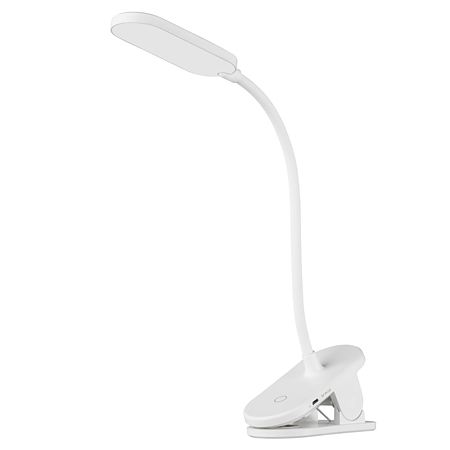 Lampa birou Raizal, LED, mplastic, alb, 12 x 6 x 45.5 cm