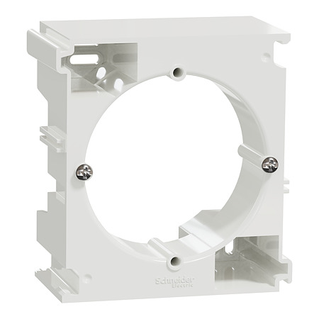 Cadru montaj aparent Schneider Sedna SDD111902, 1 modul, mijloc, alb, 84 x 78 x 43 mm