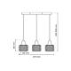 Suspensie Lumi, 3xG9, 8 W, metal/acril, transparent/auriu Suspensie Lumi, 3xG9, 8 W, metal/acril, transparent/auriu