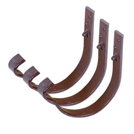 Carlig aplicat jgheab Novatik Ronda, metal, 150 mm, maro RAL 8017