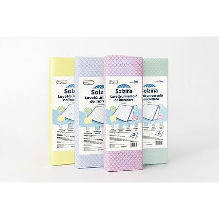 Lavete universale Solzina, colorate, 30 x 30 cm, 10 buc/pac