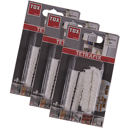 Diblu Tetrafix TFS, plastic, 10 x 60 mm, 6 buc