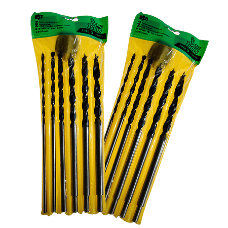 Set 6 burghie lungi Top Tools 60H816, mandrina standard, pentru lemn, 6-14 mm