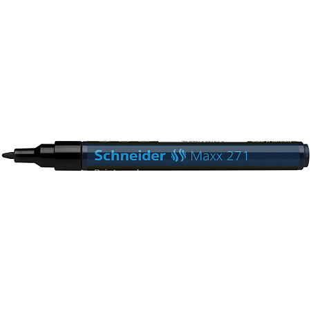 Marker permanent Schneider, varf rotund, 2 mm, cu vopsea neagra