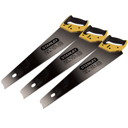 Fierastrau pentru taiere lemn, Stanley Jet Cut Fine 2-15-595, maner bi-material,  450 mm 