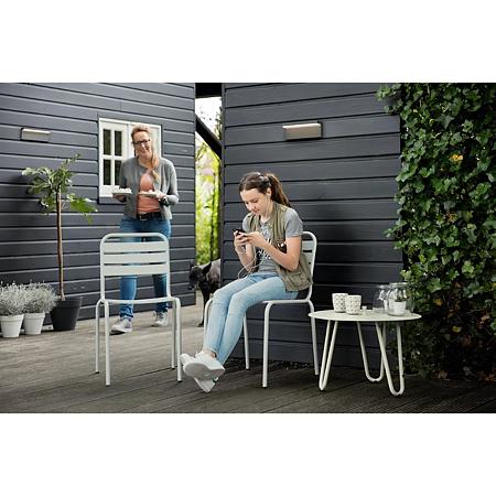 Aplica exterior Philips Bustan, 3.8 W, 4000 K, antracit, IP44