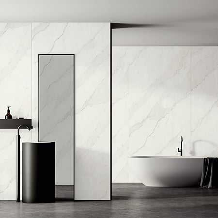 Panou decorativ SPC Kronospan Rocko, Calacatta Olympus K551, impermeabil, 2800 x 1230 x 4 mm