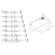 Glisiera ascunsa Teko, extractie totala, amortizare, otel, zincat, maxim 35 kg, 450 mm