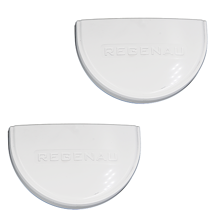 Capac jgheab PVC Regenau, 125 mm, alb