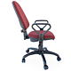 Scaun birou ergonomic Confort LX, cu brate, reglabil, stofa A31, negru-visiniu