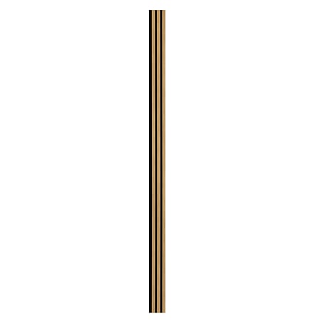 Panou riflaj acustic Stejar Lemon, MDF, suport feltru 8 mm, acustic, interior, 2600 x 144 x 20 mm