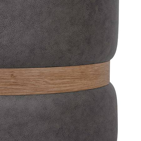 Taburet Ring, inel stejar, stofa gri M611, rotund, 38 x 38 x 40 cm Taburet Ring, inel stejar, stofa gri M611, rotund, 38 x 38 x 40 cm