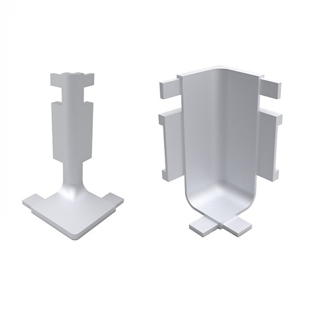 Set accesorii unghi 90 grade Gola L, pastic, gri