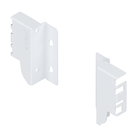 Suport spate stanga/dreapta pentru Tandembox antaro Blum, otel, alb, 93 mm