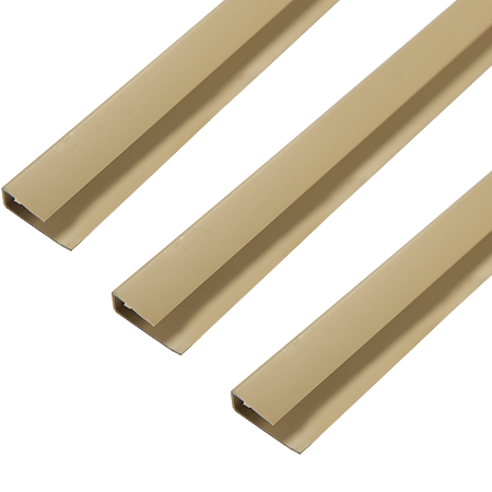 Profil de terminatie U, Helopal, PVC, stejar, 3 m